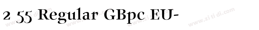 2 55 Regular GBpc EU字体转换